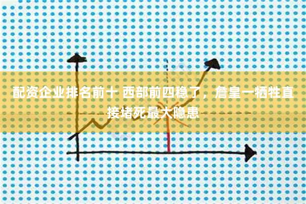 配资企业排名前十 西部前四稳了，詹皇一牺牲直接堵死最大隐患
